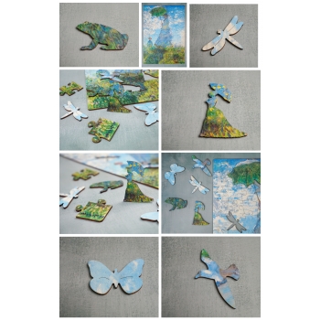 Drewniane puzzle A3 Claude Monet 